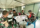 Satgas Pamtas RI–Malaysia Yonarhanud 1 Kostrad Laksanakan Pemeriksaan Kesehatan di Jajaran Pos