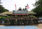 Kunjungan Commander Officer RS 9 TDM di Pos Kotis Gabma Entikong Satgas Pamtas RI-Malaysia Yonarhanud 1/PBC/1 Kostrad